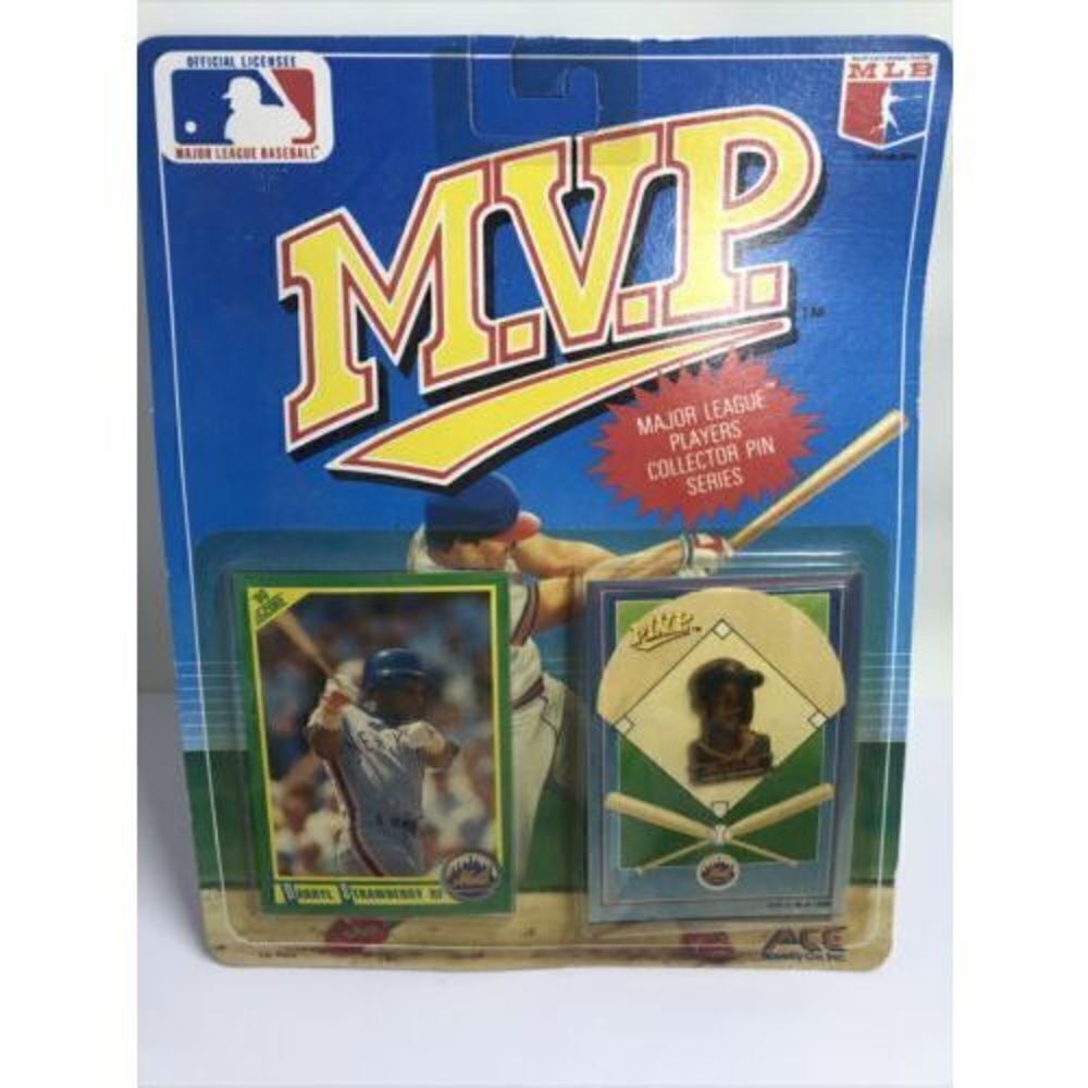 Darryl Strawberry Ace Novelty MLB MVP Players Collector Pin Series